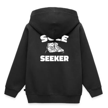 Sneakers - Kids Premium Organic Hoodie - black - Back - AI Model Kid Male (0cm)