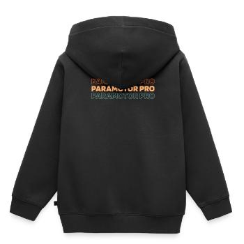Paramotor Gleitschirmfliegen - Kinder Premium Organic Hoodie - Schwarz - Hinten - AI Model Kid Male (0cm)
