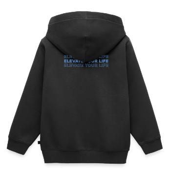 Paramotor Gleitschirmfliegen - Kinder Premium Organic Hoodie - Schwarz - Hinten - AI Model Kid Male (0cm)