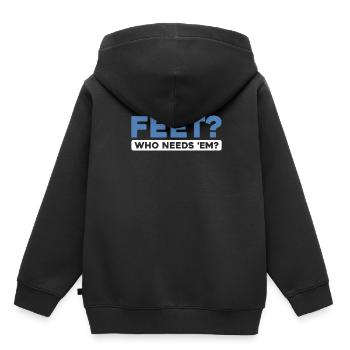 Paramotor Gleitschirmfliegen - Kinder Premium Organic Hoodie - Schwarz - Hinten - AI Model Kid Male (0cm)