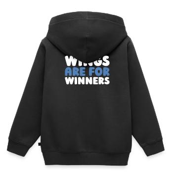 Paramotor Gleitschirmfliegen - Kinder Premium Organic Hoodie - Schwarz - Hinten - AI Model Kid Male (0cm)