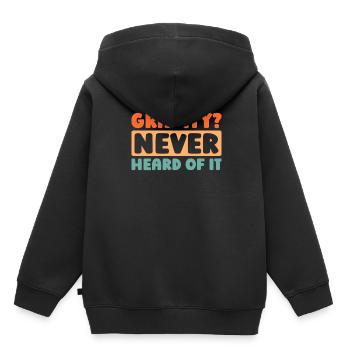 Paramotor Gleitschirmfliegen - Kinder Premium Organic Hoodie - Schwarz - Hinten - AI Model Kid Male (0cm)