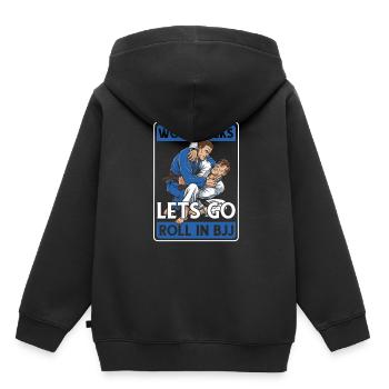 Brazilian Jiu Jitsu Bjj - Kinder Premium Organic Hoodie - Schwarz - Hinten - AI Model Kid Male (0cm)