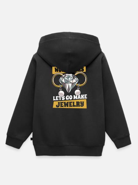 Schmuck Herstellung - Kinder Premium Organic Hoodie - Schwarz