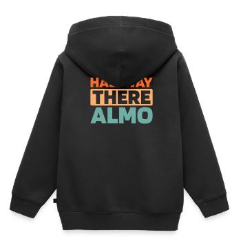 Humour noir - Sweat Premium à capuche enfant bio - noir - Dos - AI Model Kid Male (0cm)