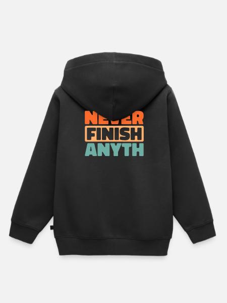 Schwarzer Humor - Kinder Premium Organic Hoodie - Schwarz