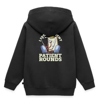 Hospital doctor - Kids Premium Organic Hoodie - black - Back - AI Model Kid Male (0cm)