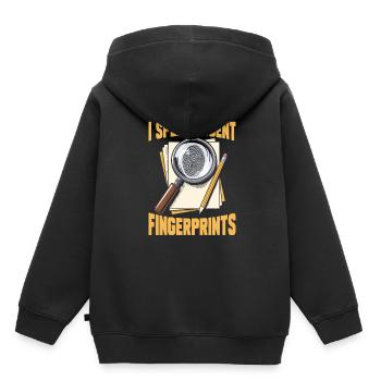 Experts médico-légaux - Sweat Premium à capuche enfant bio - noir - Dos - AI Model Kid Male (0cm)