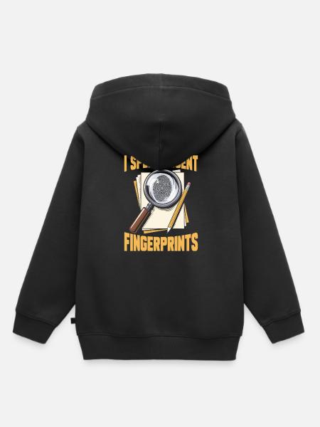 Forensik Forensiker - Kinder Premium Organic Hoodie - Schwarz