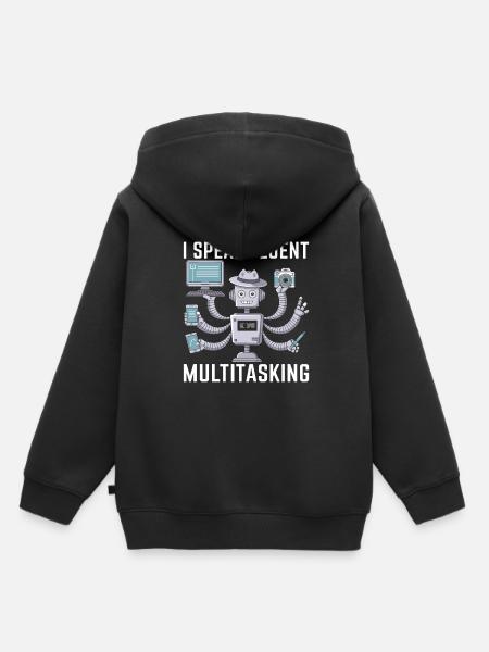 Assistent - Kinder Premium Organic Hoodie - Schwarz