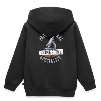 Experts médico-légaux - Sweat Premium à capuche enfant bio - noir - Dos - AI Model Kid Male (0cm)