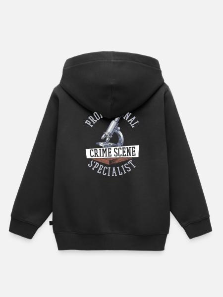 Forensik Forensiker - Kinder Premium Organic Hoodie - Schwarz