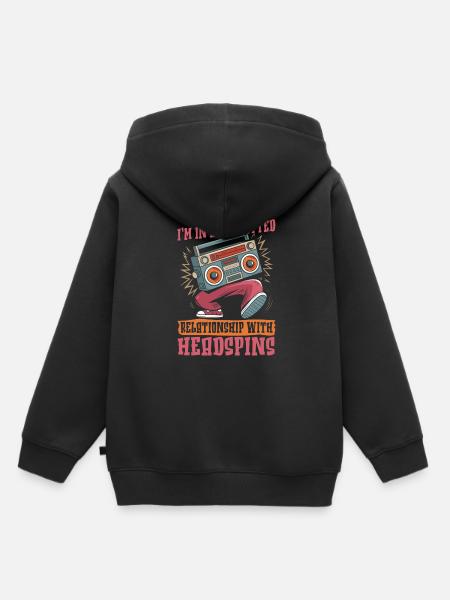 Breakdance Breakdancer Breakdancing - Kinder Premium Organic Hoodie - Schwarz