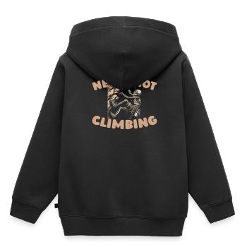 Klettern Kletterer - Kinder Premium Organic Hoodie - Schwarz - Hinten - AI Model Kid Male (0cm)