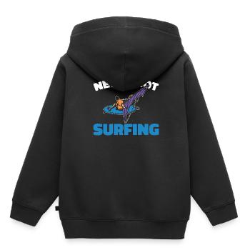 Windsurfing Windsurfers - Kids Premium Organic Hoodie - black - Back - AI Model Kid Male (0cm)