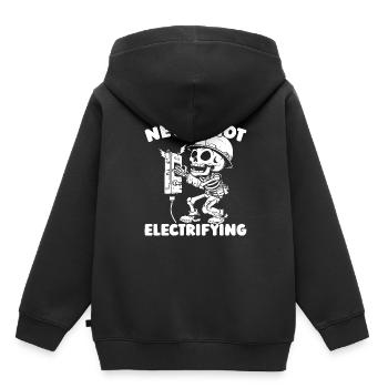 Electrician Electronics Technician - Kids Premium Organic Hoodie - black - Back - AI Model Kid Male (0cm)