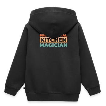 Cook Cooking - Kids Premium Organic Hoodie - black - Back - AI Model Kid Male (0cm)
