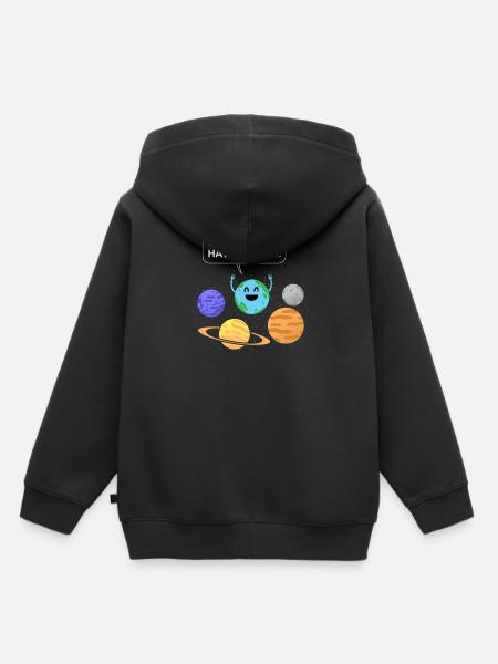 lustiges Erdgeschenk - Kinder Premium Organic Hoodie - Schwarz