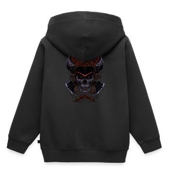 Wikinger Blut Geschenk - Kinder Premium Organic Hoodie - Schwarz - Hinten - AI Model Kid Male (0cm)