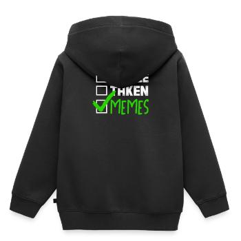 Lustiges Meme Geschenk Single Taken Memes - Kinder Premium Organic Hoodie - Schwarz - Hinten - AI Model Kid Male (0cm)