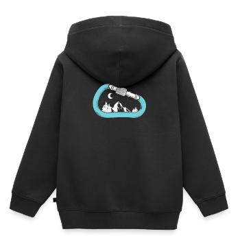carabiner climbing gift - Kids Premium Organic Hoodie - black - Back - AI Model Kid Male (0cm)