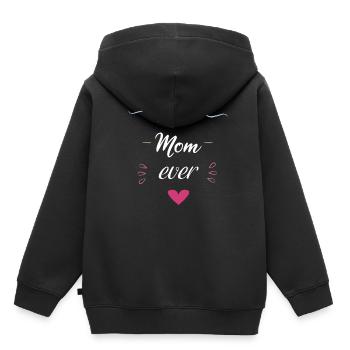 Best Mom! beste Mutter der Welt - Kinder Premium Organic Hoodie - Schwarz - Hinten - AI Model Kid Male (0cm)