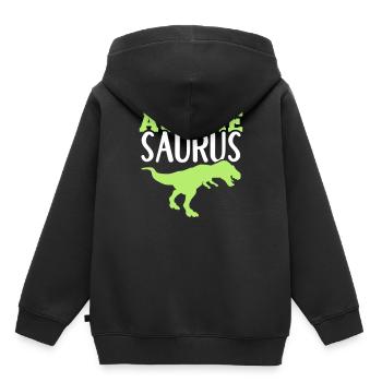 tante - Sweat Premium à capuche enfant bio - noir - Dos - AI Model Kid Male (0cm)