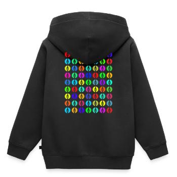 Fernsehturm#13 - Kinder Premium Organic Hoodie - Schwarz - Hinten - AI Model Kid Male (0cm)