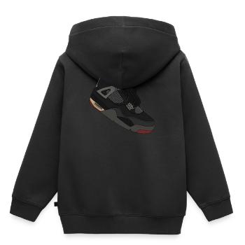 Turnschuhe - Kinder Premium Organic Hoodie - Schwarz - Hinten - AI Model Kid Male (0cm)