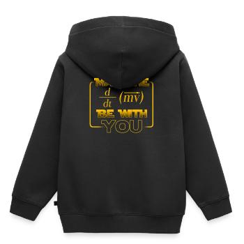 Que la force soit avec toi - Cadeau - Sweat Premium à capuche enfant bio - noir - Dos - AI Model Kid Male (0cm)