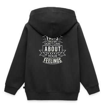 Les faits ne se soucient pas de vos sentiments - Sweat Premium à capuche enfant bio - noir - Dos - AI Model Kid Male (0cm)