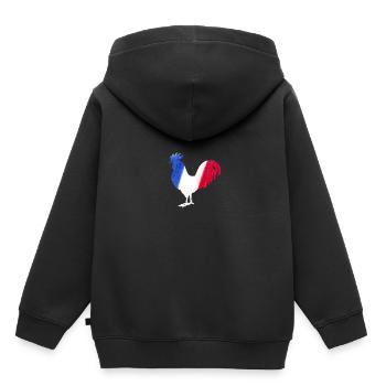 France flag rooster football shirt - Kids Premium Organic Hoodie - black - Back - AI Model Kid Male (0cm)