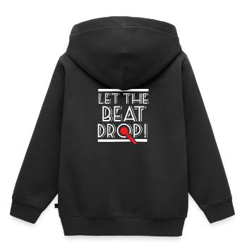 Let The Beat Drop - Pour Beatbox & Hip Hop Fans - Sweat Premium à capuche enfant bio - noir - Dos - AI Model Kid Male (0cm)