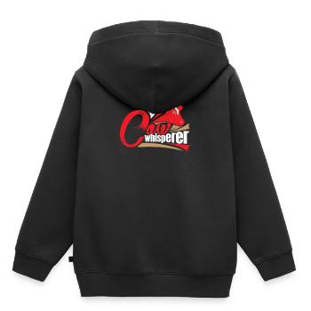 Cadeau drôle de lait de fermier de chuchoteur de vache cultivant des vaches - Sweat Premium à capuche enfant bio - noir - Dos - AI Model Kid Male (0cm)