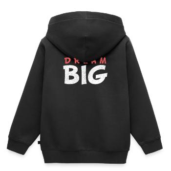 DREAM BIG - Sweat Premium à capuche enfant bio - noir - Dos - AI Model Kid Male (0cm)