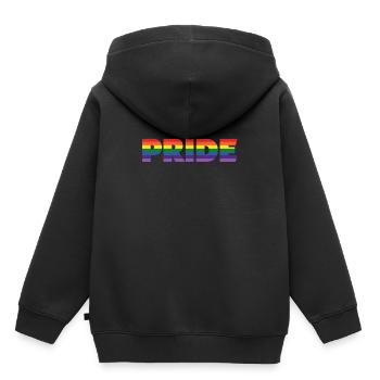 Fierté CSD - Sweat Premium à capuche enfant bio - noir - Dos - AI Model Kid Male (0cm)