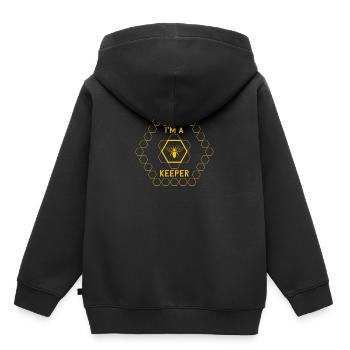 Imker - Kinder Premium Organic Hoodie - Schwarz - Hinten - AI Model Kid Male (0cm)