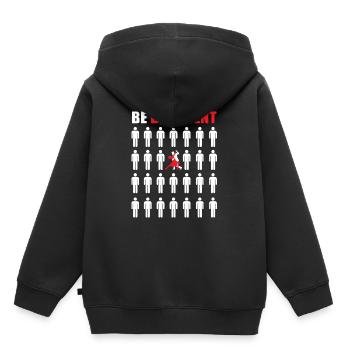 Danse Danse Danse latine Musique Danse de couple - Sweat Premium à capuche enfant bio - noir - Dos - AI Model Kid Male (0cm)