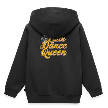 Danse latine Queen Dance Danse Latin Dance Music - Sweat Premium à capuche enfant bio - noir - Dos - AI Model Kid Male (0cm)