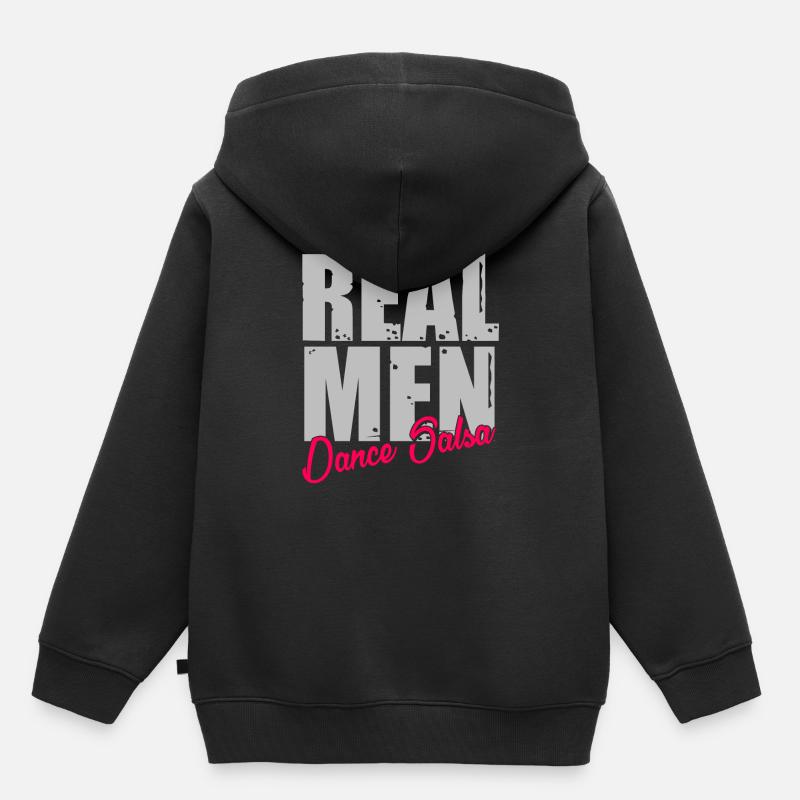 Danse de salsa dansant latin dance latin man - Sweat Premium à capuche enfant bio - noir