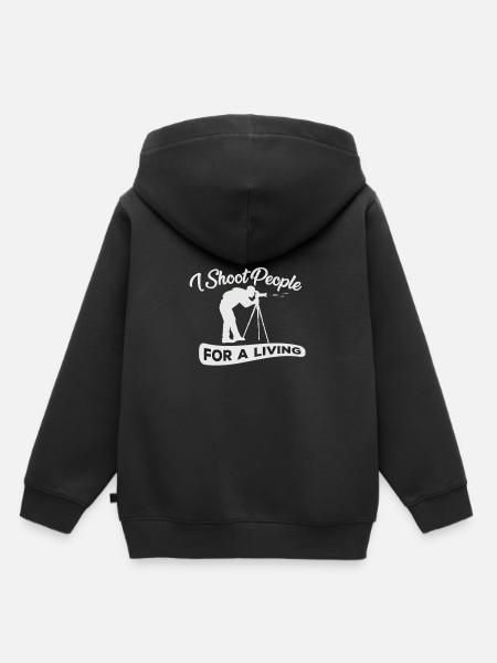 Fotograf - Kinder Premium Organic Hoodie - Schwarz