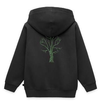 0 et 1 programmeur code binaire chemise binaire - Sweat Premium à capuche enfant bio - noir - Dos - AI Model Kid Male (0cm)
