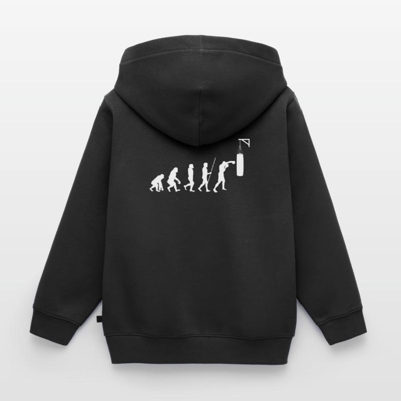 Evolution Boxer Boxe Boxe Gants de boxe Sweat Premium à capuche enfant bio