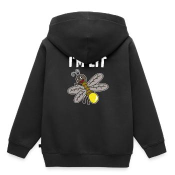 Ich bin Little Tshirt Design - Kinder Premium Organic Hoodie - Schwarz - Hinten - AI Model Kid Male (0cm)