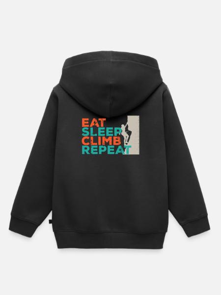 Bergsteigen - Kinder Premium Organic Hoodie - Schwarz