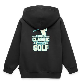 Campus Classic Sports Golf Tshirt Design - Kids Premium Organic Hoodie - black - Back - AI Model Kid Male (0cm)