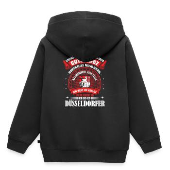 Düsseldorf Düsseldorfer Geschenk - Kinder Premium Organic Hoodie - Schwarz - Hinten - AI Model Kid Male (0cm)