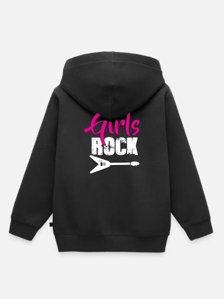 Rock Musik - Kinder Premium Organic Hoodie - Schwarz