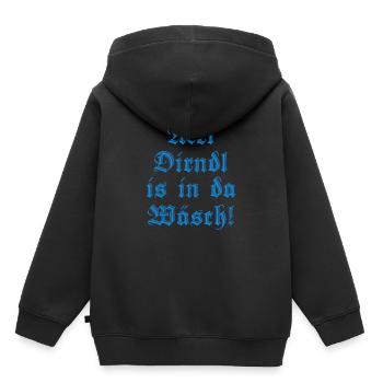Mein Dirndl Ist In Der Wäsche - 2018 - Kinder Premium Organic Hoodie - Schwarz - Hinten - AI Model Kid Male (0cm)