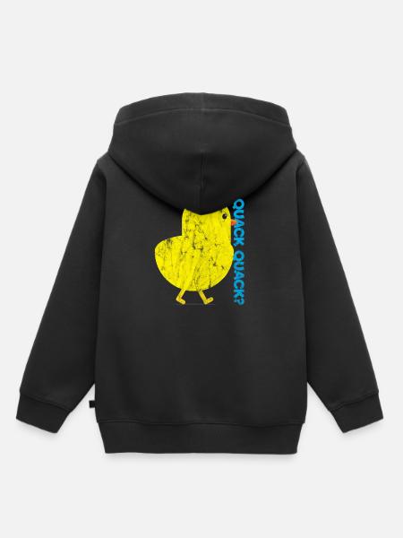 Animals Chicken Quack - Kinder Premium Organic Hoodie - Schwarz